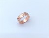 Cartier 卡地亞 LOVE 戒指 寬版50號 18K玫瑰金  n0788