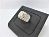 GIA天然鑽石豪華男戒指 0.90ct K/I2/車工完美 白K金  配鑽60P 共240分 n0665-02