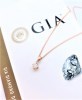 日本 I-PRIMO GIA鑽石項鍊 0.50ct G/VS1/3EX 18K玫瑰金 n0745