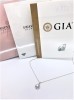 Just Diamond GIA天然鑽石墜子 0.38ct D/VS1/2EX 牡丹花切工 18K F0279