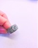 GIA天然鑽石豪華男戒指 0.90ct K/I2/車工完美 白K金  配鑽60P 共240分 n0665-02