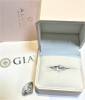 ALUXE GIA鑽石戒指 0.32ct E/VS2/3EX H&A 18K金 F0251