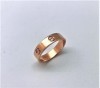 Cartier 卡地亞 LOVE 戒指 寬版64號 18K玫瑰金  n0742-01