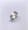 Cartier 卡地亞 LOVE 戒指 白18K金 60號 專櫃正品 n0722